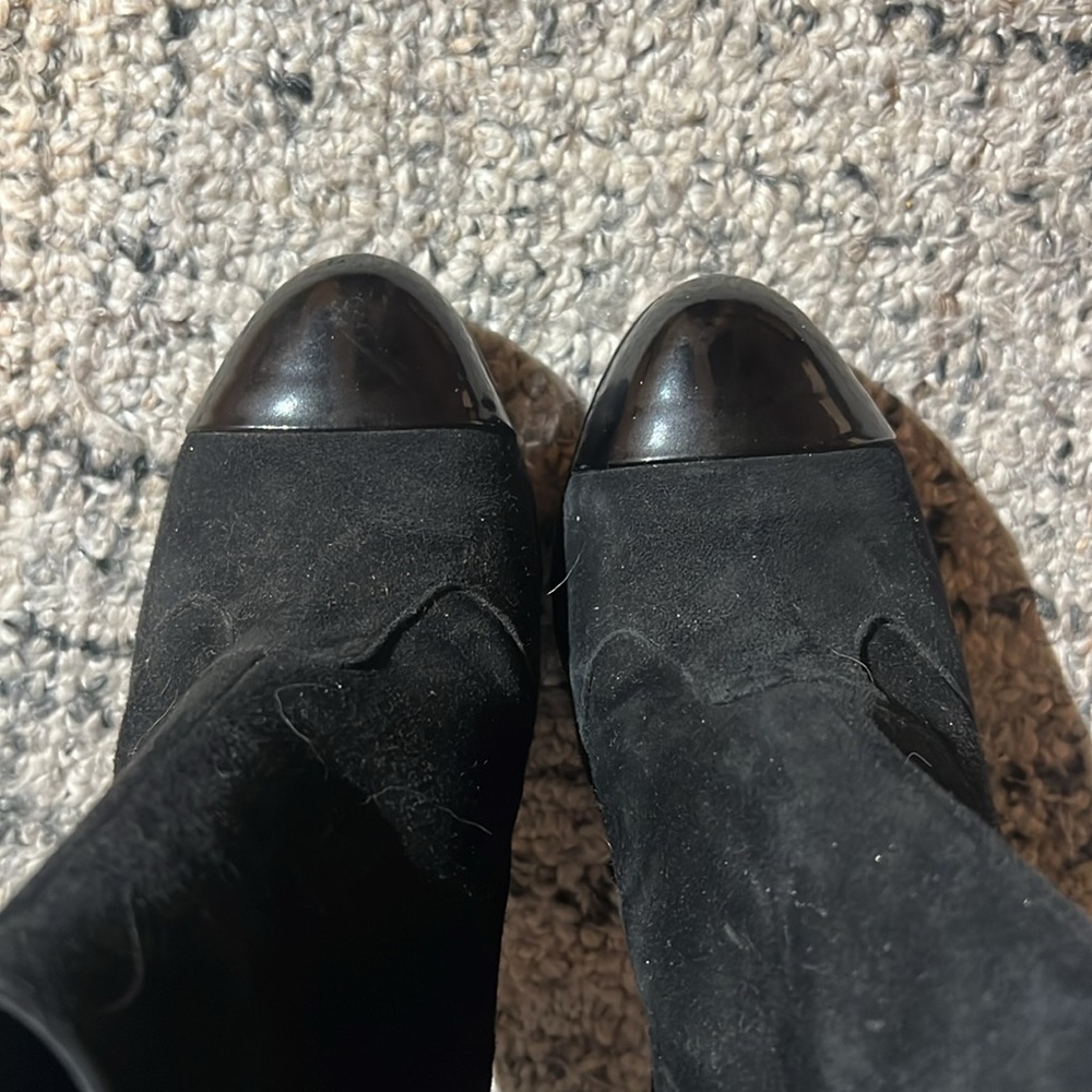 CHANEL Booties Black patent toe 38.5 / 8 US - Picture 6 of 10